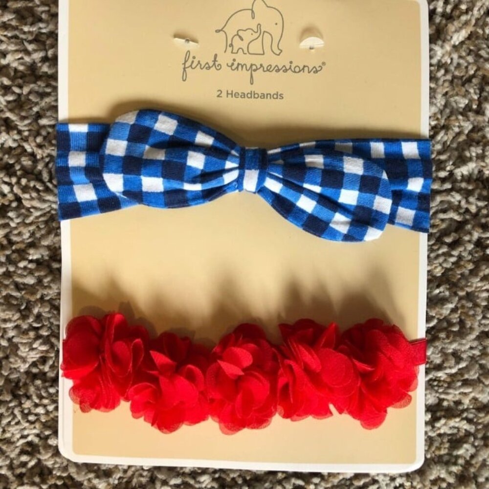 NWT First Impressions 2 Piece Headbands